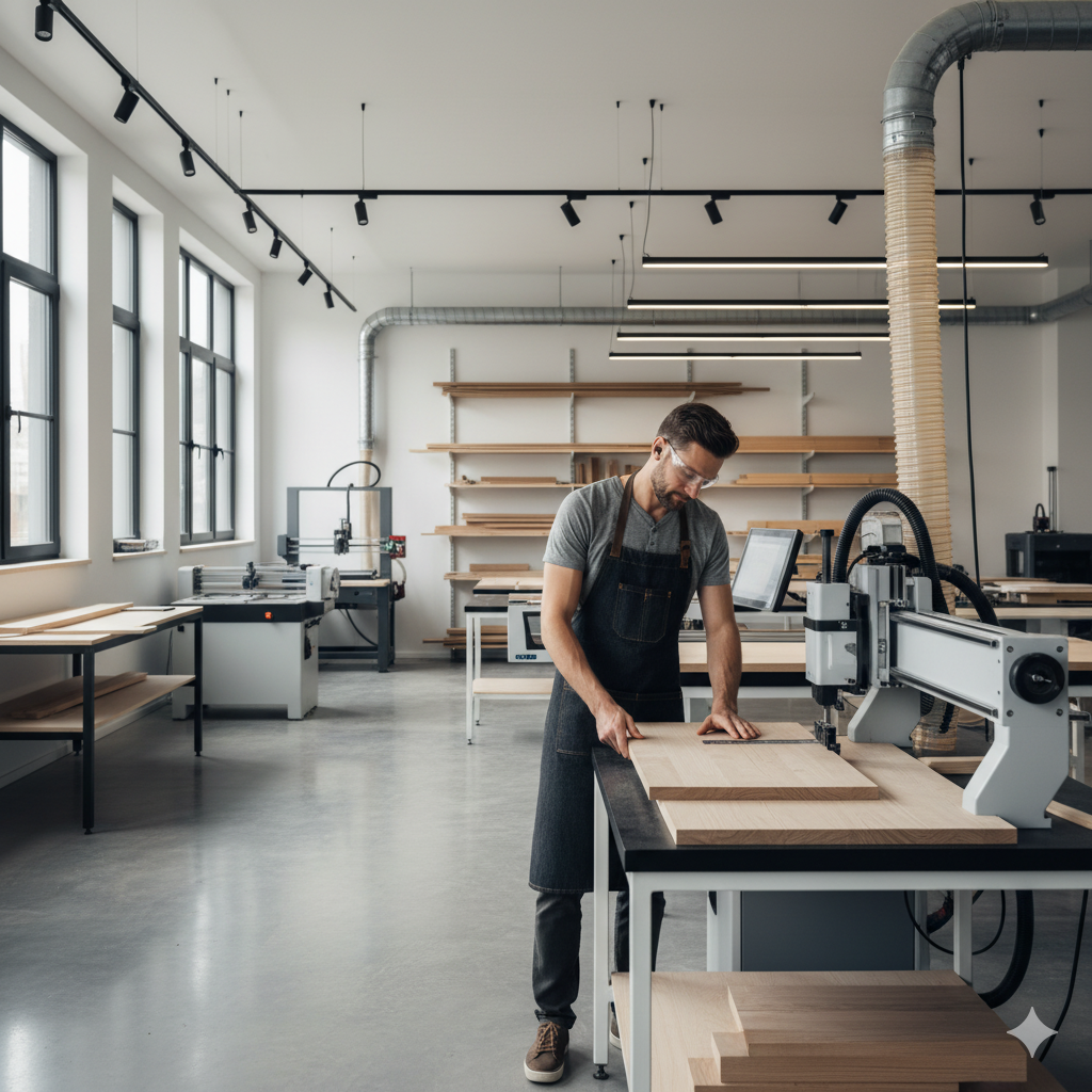 temporär festanstellung schreiner bei der Arbeit